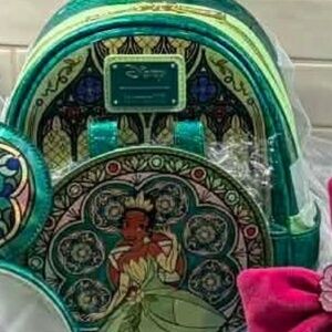 Loungefly Disney Princess Stained Glass Collection: Tiana Mini-Backpack